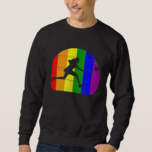 Sudadera Chicas lesbianas LGBTQ de Badminton jugadoras gay  (Anverso)