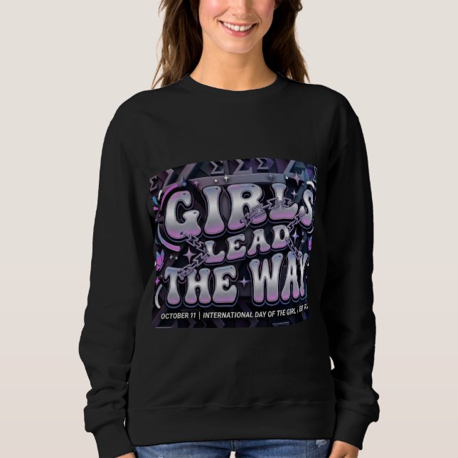Sudadera Chicas Lideran el Camino de Diseño Digital (Anverso)