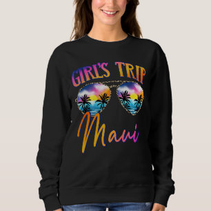 Sudadera Chicas Maui Hawaii 2022 Viaje gafas de sol Chica d