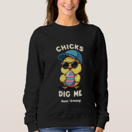 Sudadera Chicas me engañan feliz día de Pascua Regalo a niñ