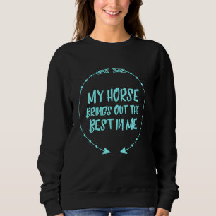 Sudadera Chicas Mujeres Cabalgando Caballos Equitación 10