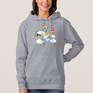 Sudadera Chicas poderosos y modelo de arcoiris donny
