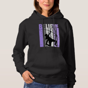 Sudadera Chicas Púrpura Dolorido Creen Inspi Chica De Arque