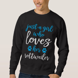Sudadera Chicas que aman a sus perros Rottweiler