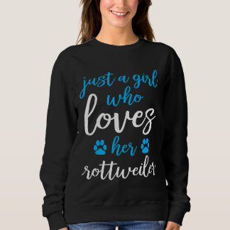 Sudadera Chicas que aman a sus perros Rottweiler