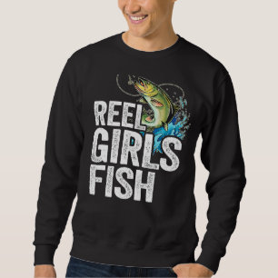 Sudadera Chicas Reel Fish Bass Pescador Graciosa Mamá