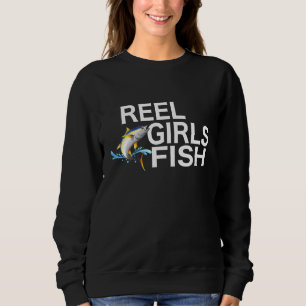 Sudadera Chicas Reel Fish Bass Pescador Graciosa Mamá