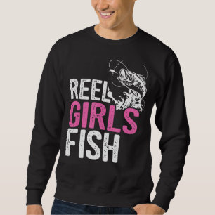 Sudadera Chicas Reel Fish Bass Pescador Graciosa Mamá