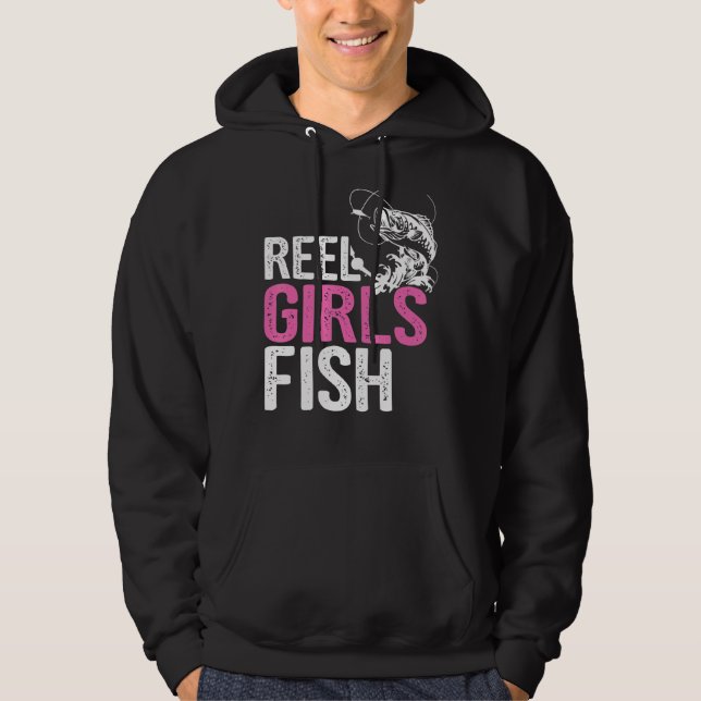 Sudadera Chicas Reel Fish Bass Pescador Graciosa Mamá (Anverso)