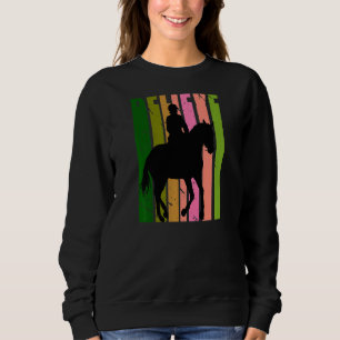 Sudadera Chicas Retro Naranja equitación equitación equitac