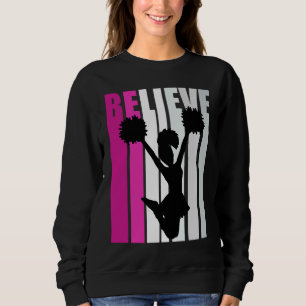 Sudadera Chicas rosadas creen en el ánimo motivacional de p