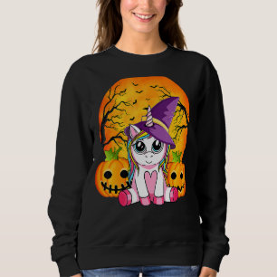 Sudadera Chicas unicornios retro de Halloween maldición 2