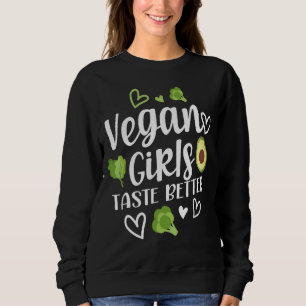 Sudadera Chicas veganos degustan mejor vegetación vegetaria