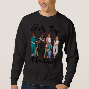 Sudadera Chicas viajan a Montreal por vacaciones de Melanin
