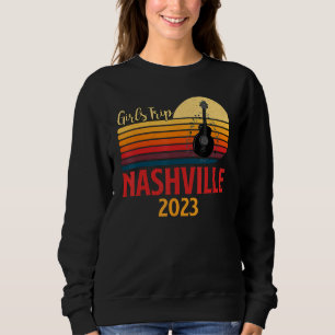 Sudadera Chicas Viaje Nashville 2023 Guitarra Guitarrista F