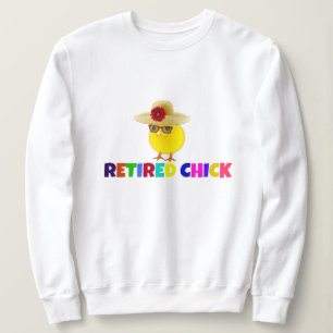 Sudadera Chick retirado, diseño colorido,