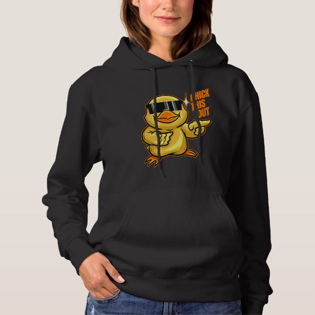 Sudadera Chick This Out Chick With Sun Glasses On Easter (Anverso)