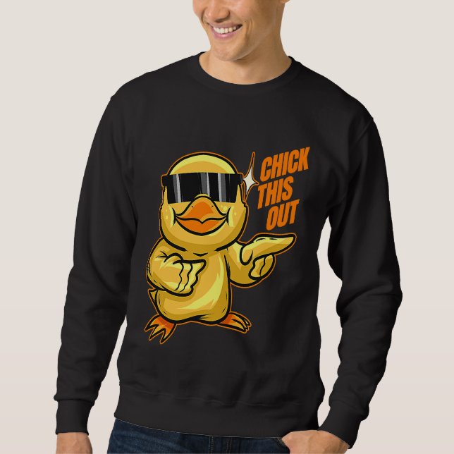 Sudadera Chick This Out Chick With Sun Glasses On Easter (Anverso)