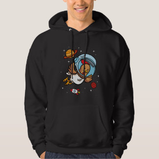 Sudadera Chicken Astronaut in Space Poultry Farming Lover