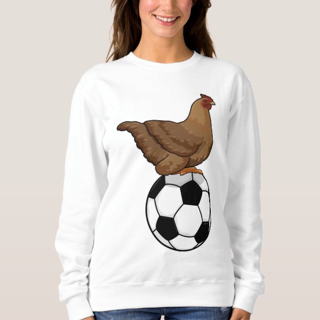 Sudadera Chicken at Soccer Sports (Anverso)
