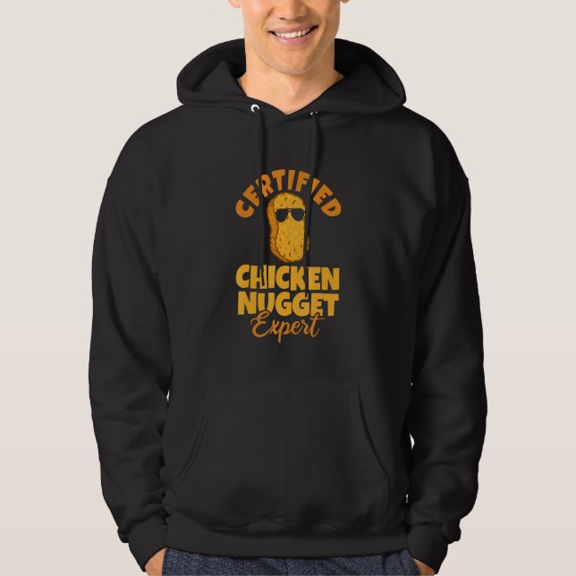 Sudadera Chicken certificado experto en nugget Diversión rá (Anverso)
