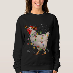 Sudadera Chicken Christmas Lights Chickens 