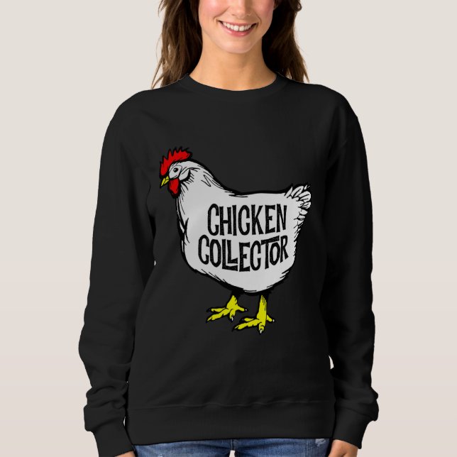Sudadera Chicken Collector Backyard Farm Clucking Hen Graph (Anverso)