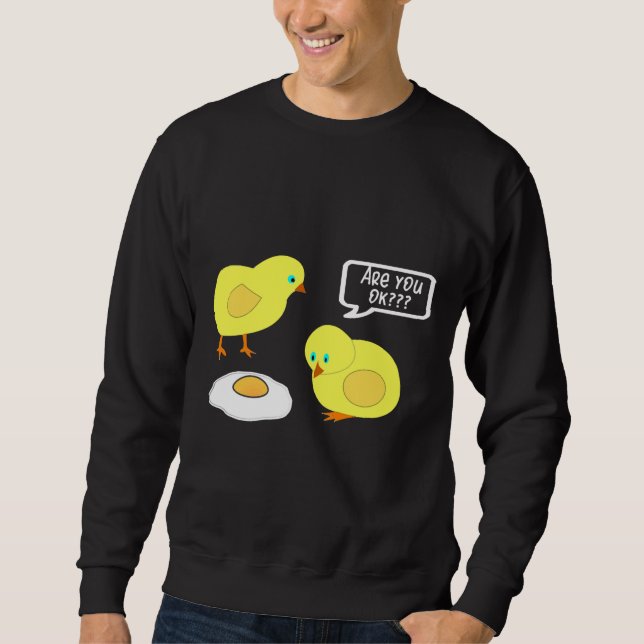 Sudadera Chicken Cracked Egg  (Anverso)