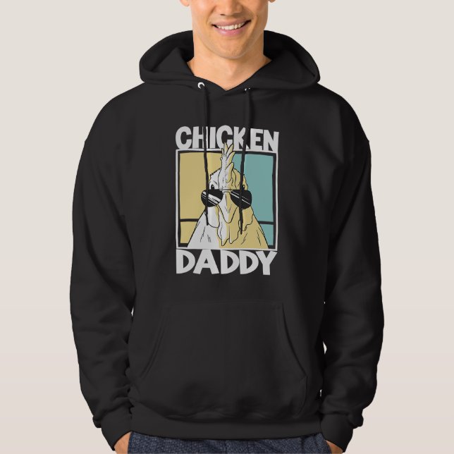 Sudadera Chicken Daddy farmer farming chickens (Anverso)