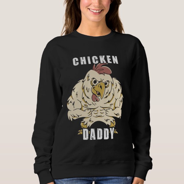 Sudadera Chicken Daddy Hühner Vater Landwirt Geflügelzüchte (Anverso)