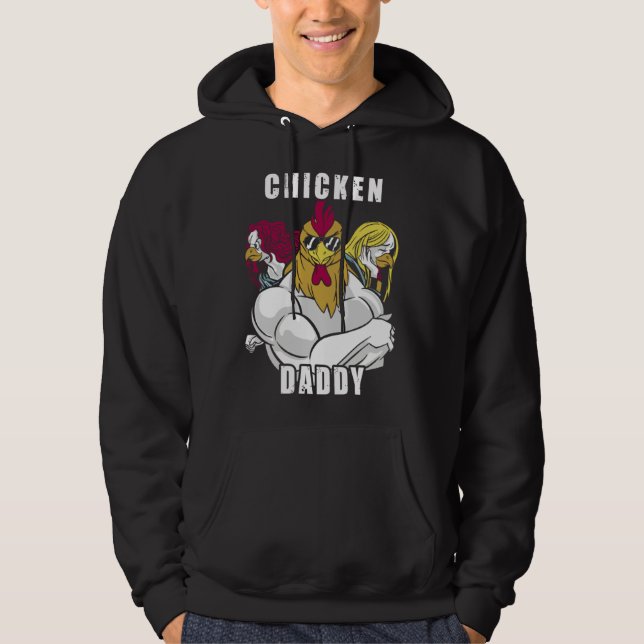 Sudadera Chicken Daddy Hühner Vater Landwirt Geflügelzüchte (Anverso)