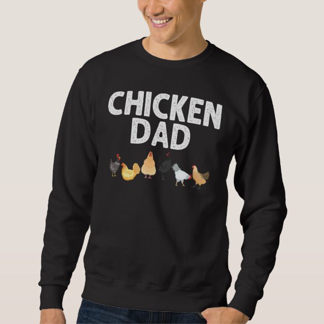 Sudadera Chicken Designs For Dad Men Farming Poultry Animal (Anverso)