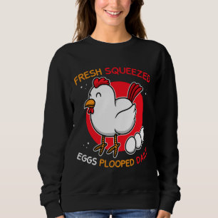 Sudadera Chicken Farmer Eggs Plooped Daily