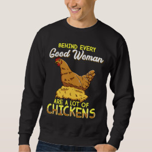 Sudadera Chicken for Women Lots of Chickens  