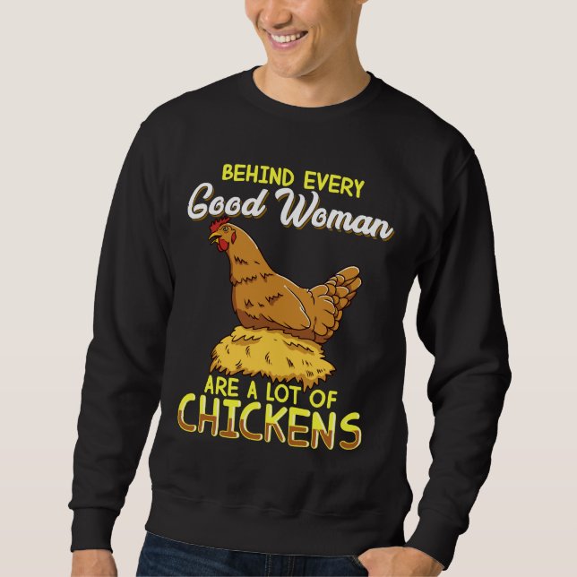 Sudadera Chicken for Women Lots of Chickens   (Anverso)