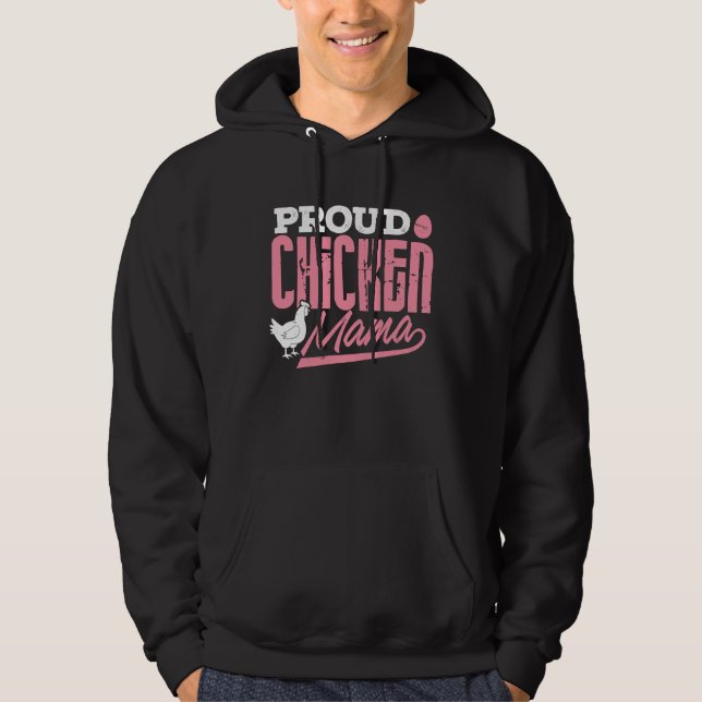 Sudadera Chicken Lady  Proud Chicken Mama Farmer Women Girl (Anverso)