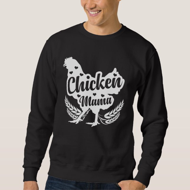 Sudadera Chicken Mom Loves Farming (Anverso)