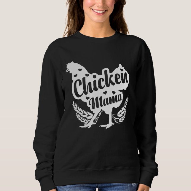 Sudadera Chicken Mom Loves Farming (Anverso)