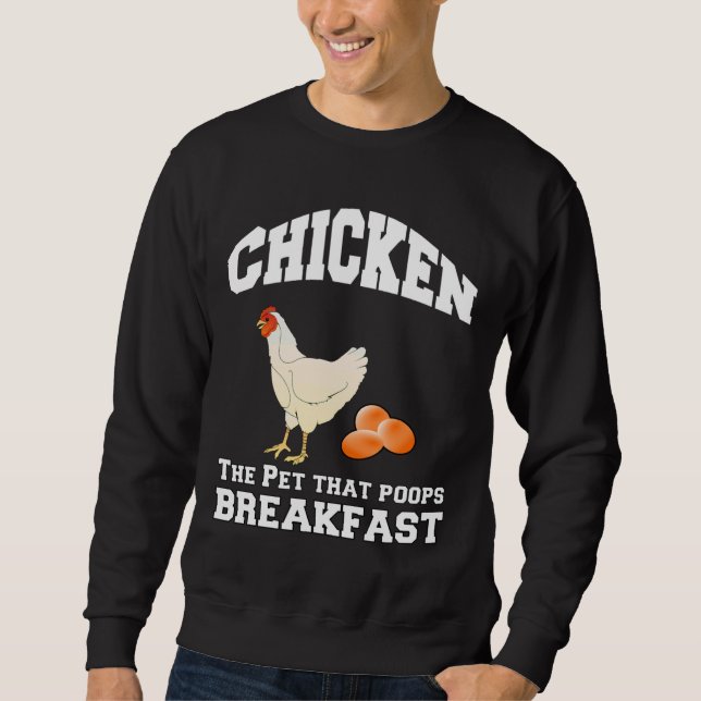 Sudadera Chicken Pet Poops Break (Anverso)