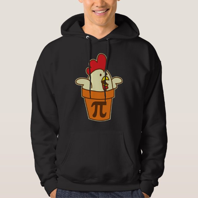 Sudadera Chicken Pot Pi Geek Pie Mathematics Pun (Anverso)