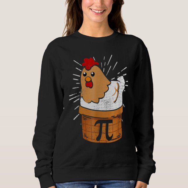 Sudadera Chicken Pot Pie  Math pun Chicken Pot Pi (Anverso)