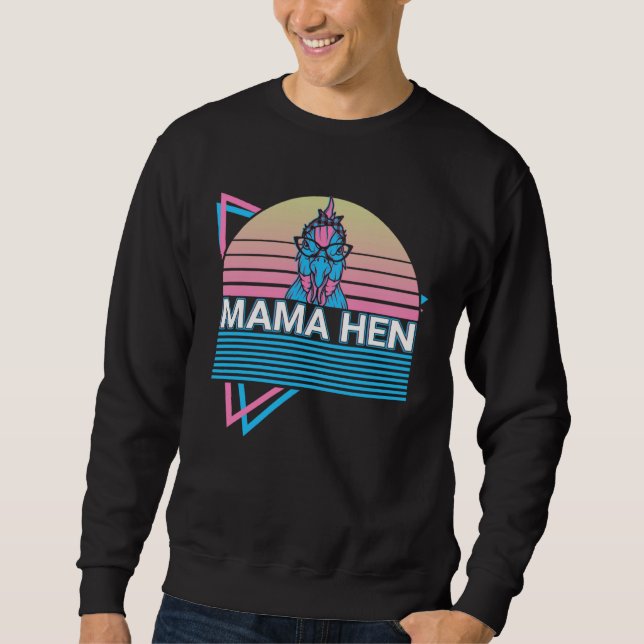 Sudadera Chicken Retro Mama Hen (Anverso)