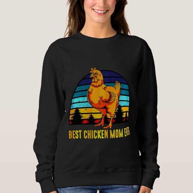 Sudadera Chicken Retro Poultry Farmer   (Anverso)