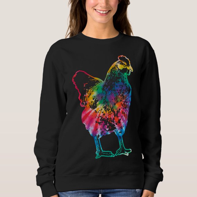 Sudadera Chicken Tie Dye Hippie (Anverso)