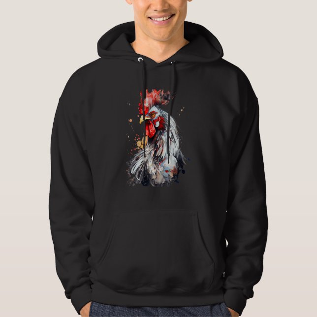 Sudadera Chicken Watercolor  For Men Women (Anverso)