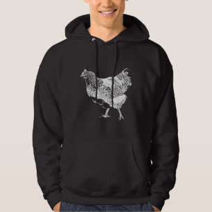 Sudadera Chicken White Print  