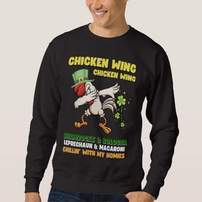 Sudadera Chicken Wing Chicken Wing Canción Perro caliente B (Anverso)