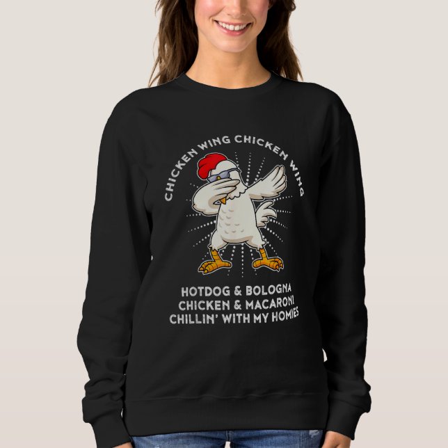 Sudadera Chicken Wing Chicken Wing Song Lyric Perro calient (Anverso)