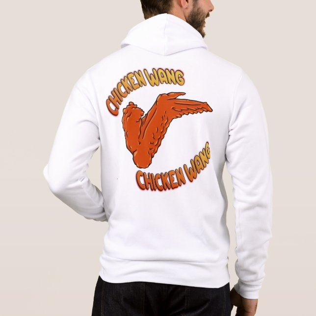 Sudadera Chicken Wing Hombres Bella+Canvas Full-Zip Hoodie (Reverso)