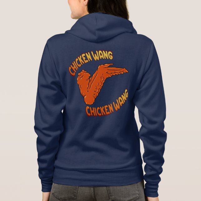 Sudadera Chicken Wing Women's Bella+Canvas Full-Zip Hoodie (Reverso)